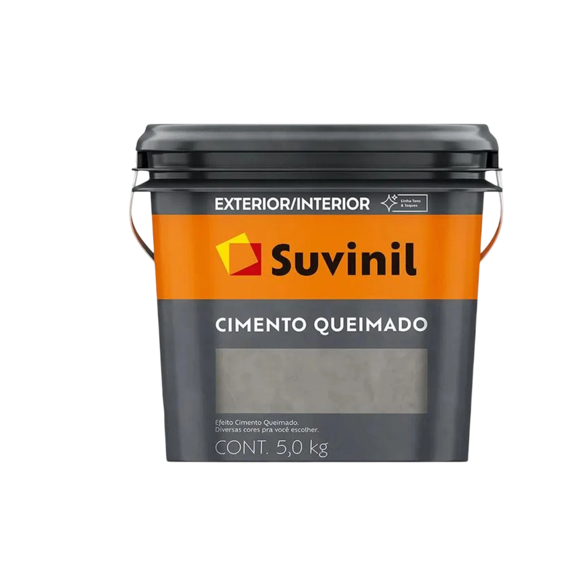 Produto de cimento queimado para acabamento decorativo
