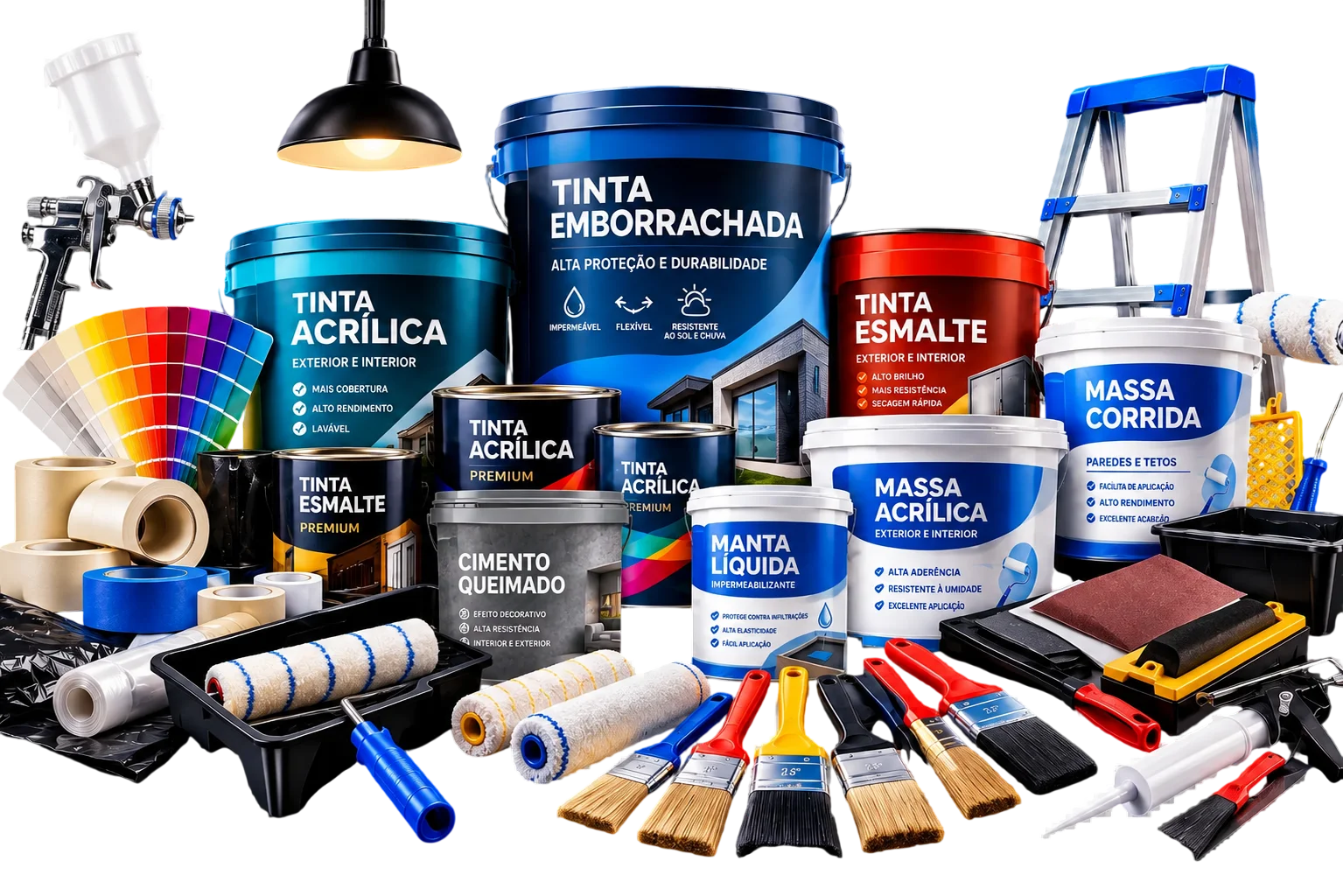 Tintas, texturas e materiais para pintura da FD Tintas e Texturas no Jardim Monte Belo, São Paulo